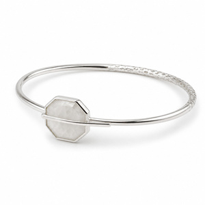 Pulsera de Plata de Ley 925 con Dijes de Piedras Preciosas Naturales Multicolores, Cadena con Piedras Redondas, Triangulares y Marquesa Engastadas en Bisel, Joyería para Mujer - Product Image 1