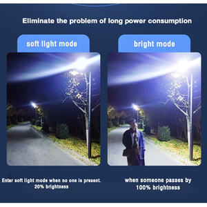 Ensemble complet de lampadaire <span class=keywords><strong>solaire</strong></span> d'extérieur commercial intégré tout-en-un lampadaire à énergie <span class=keywords><strong>solaire</strong></span> à LED - Product Image 2