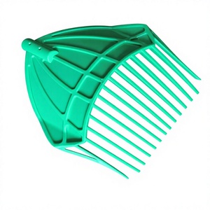 Râteau à gazon Yapu vert simple et économique en plastique pour jardin, avec 14 dents et 22 picots, couleur personnalisable, disponible en ODM - Product Image 1