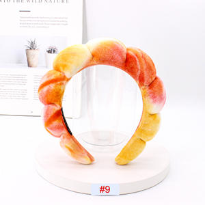 ที่คาด<span class=keywords><strong>ผม</strong></span>ผ้าถักลายมัด<span class=keywords><strong>ย้อม</strong></span><span class=keywords><strong>สี</strong></span>สันสดใส พร้อมฟองน้ำบุอย่างดี สไตล์ยุโรป-อเมริกา ทนทาน เหมาะสำหรับผู้หญิงใช้ในชีวิตประจำวันหรือทำสปา - Product Image 4