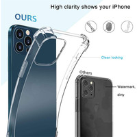 Accessoires pour téléphones mobiles – Coque de protection transparente antichoc ultra-fine de 1,5 mm pour iPhone 17, 18, 14, 15, 16
