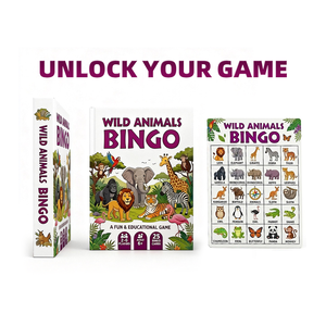 Cartes de Bingo Animaux Personnalisées avec Logo, Impression Heidelberg, Papier Art 350g Certifié FSC CE, Motif Exclusif, Boîte Deux Pièces - Product Image 2