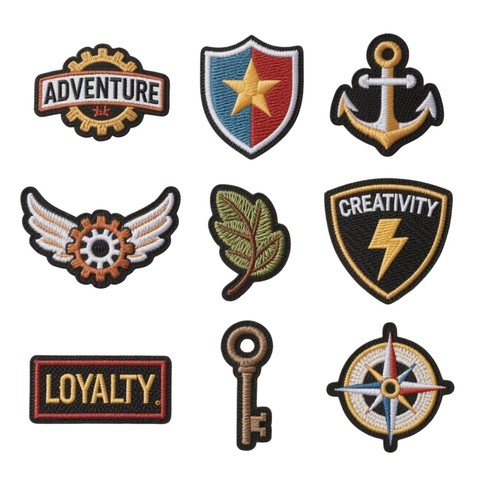 Wholesale Custom Woven 3D2D Logo Embroidery Patches Iron-On Embroidered Clothing Hat Patches Made Fabric Felt Featuring PU