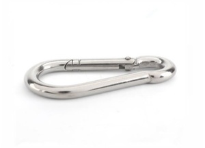 Mosquetón de acero inoxidable D ovalado de China 201 304 316 din5299 clip de mosquetón para escalar - Product Image 4
