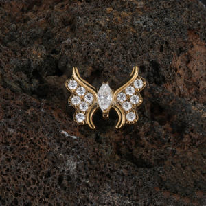 Nuevo ASTM F136 Titanio PVD 18K Oro Sin Rosca o Rosca Triple Corazón Extremos Conch Tragus Helix <span class=keywords><strong>Daith</strong></span> <span class=keywords><strong>Piercing</strong></span> Oreja Cuerpo - Product Image 6