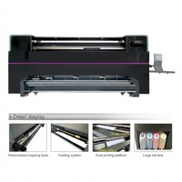 Printer Spanduk 2008S 2050mm Printer Sublimasi Dua Sisi Dengan 4 Printhead I1600 untuk Pencetakan Kain Spanduk