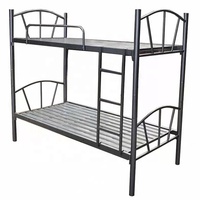 Cama Litera Moderna con Estructura de Hierro para Adultos y Niños, Resistente, Portátil, Tamaño Individual, Fácil de Guardar, Ideal para Salas de Estar, Hoteles y Escuelas