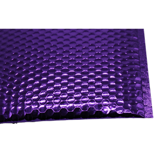Sobre de Burbujas Morado Premium con Lámina Dorada y Acabado Mate de Lujo para Envolver Regalos de Boutique - Product Image 3