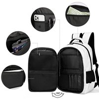 Sac à dos scolaire personnalisé en microfibre imperméable, grande capacité, résistant à l'usure, pour sublimation, vente en gros pour entreprises