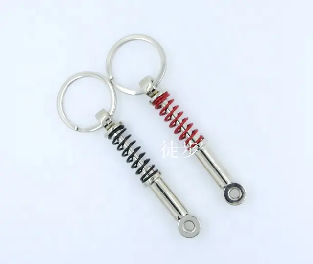 Coilover Keychain Creative אביזרי מכירה לוהטת אוטומטי חלקי הלם בולם Keyring מפתח שרשרת טבעת מפתח טבעות Keyfob