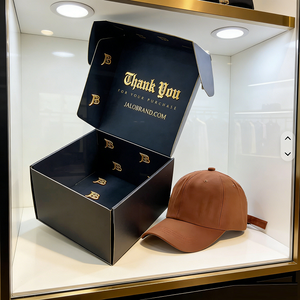 Wholesale <strong>Boxes</strong> for Baseball Caps Digital Printing Cap Packaging <strong>Hat</strong> Mailing Box With Logo - Product Image 2