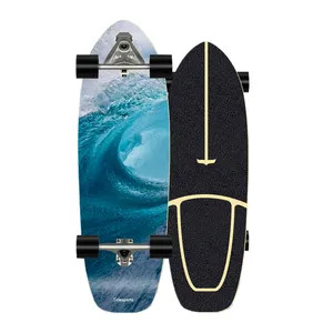 C7 Truck Free Customized Carving Pumping Cruiser Skateboard Surf Skate Surfskate With PU Wheels