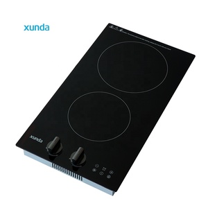 <span class=keywords><strong>Table</strong></span> de cuisson à induction <span class=keywords><strong>céramique</strong></span> électrique Xunda 30 cm 2 zones 2 brûleurs encastrable <span class=keywords><strong>pour</strong></span> la maison et l'hôtel Design de panneau noir - Product Image 2