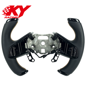 Volant sport en cuir et fibre de carbone, style F1 personnalisé, avec fonction de chauffage pour Chevrolet Corvette C8 Z06 ZR1 - Product Image 1