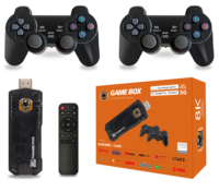 Clé de Jeu X8 Haoyu Fourniture Usine, 64 Go, Plus de 10000 Jeux avec 15 Émulateurs, Affichage 4K, Puissante Manette de Jeu Sans Fil