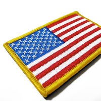 Patch brodé avec logo de vêtement, emblème avec support, prix d'usine