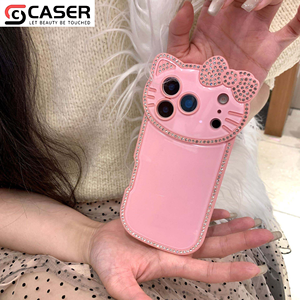 Coque de téléphone en TPU à couverture intégrale, style mignon et doux pour filles, avec pare-chocs électroplaqué et dissipation thermique, pour iPhone séries 13-17 (vente en gros) - Product Image 4