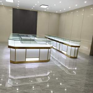 Vitrine à bijoux moderne en bois de luxe avec verre sans peinture pour les écoles et les hôpitaux - Product Image 5