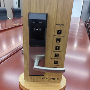 Serrure de porte d'hôtel en acier inoxydable poli avec clavier à carte intelligente et clé mécanique pour système de contrôle d'accès - Product Image 3