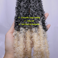 Extensions de cheveux synthétiques pour tresses au crochet, 30 mèches, 220g, 24 pouces, 3X 3 paquets, style faux locs papillon effet vieilli, pour dropshipping fournisseur