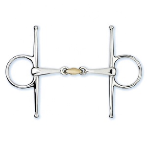 ที่กำหนดเองทำ Korsteel สแตนเลส Corkscrew ปากเต็มแก้ม Snaffle บิตดัตช์ตะวันตกปิดปากบิตเงินเยอรมัน - Product Image 1