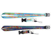 Lanières de cou en polyester souple sur le thème de la Table Périodique des Éléments, avec boucle détachable, pour badges, clés, téléphones, salles de classe, laboratoires, bureaux