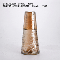 SCIEC ensemble de pichet et de tasses en verre de haute qualité de 800ml passe au lave-vaisselle pour les théières et bouilloires à boire froides