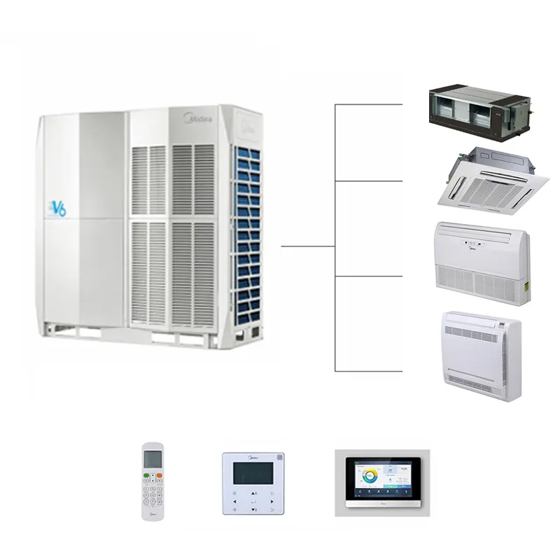 AC Vrf vac Dc العاكس نظام متعدد الانقسام مركز hvrv 4 طريقة كاسيت نوع