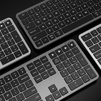 Nouveau clavier sans fil OEM pleine taille, disposition personnalisée, haut de gamme, connexion 2.4G et Bluetooth double mode, à ciseaux, rétroéclairé LED, ultra-plat, Plug & Play