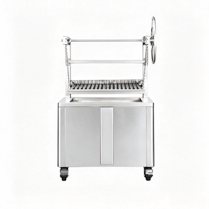 Parrilla de Carbón Metálica para Patio Exterior Estilo Argentino, Parrilla de Acero Inoxidable Santa María Ajustable para Barbacoa, Venta al por Mayor - Product Image 1