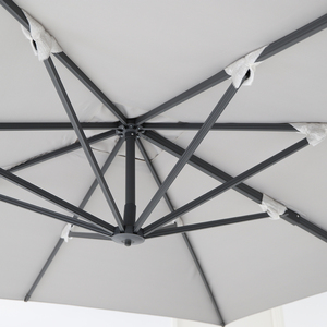 Sombrilla <span class=keywords><strong>de</strong></span> Aluminio <span class=keywords><strong>para</strong></span> Exteriores Roma, Diseño Moderno, Doble Toldo, Parasol <span class=keywords><strong>de</strong></span> <span class=keywords><strong>Jardín</strong></span> con Base <span class=keywords><strong>para</strong></span> Patio y Parque, <span class=keywords><strong>en</strong></span> Oferta - Product Image 4