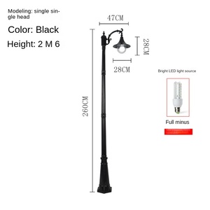 ไฟส่องสว่างภูมิทัศน์หลอด LED อลูมิเนียมพลังงานแสงอาทิตย์สีขาว IP65ใช้พลังงานจากไฟสวนกลางแจ้งสำหรับทางเดิน - Product Image 3