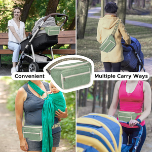 Sac banane unisexe élégant avec grand matelas à langer et poche pour lingettes résistant à l'eau pour les excursions rapides d'une journée ou les soins de bébé - Product Image 6