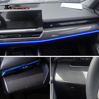 Pour BMW série 5 I5 G60 G68 530Li 2024 fibre de carbone Console centrale décoration tableau de bord panneau garniture voiture intérieur accessoires