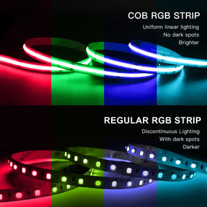 Bande COB lumière <span class=keywords><strong>LED</strong></span> RGBW 672LED/m 24V 12mm haute CRI 90 décor à la maison <span class=keywords><strong>ruban</strong></span> Flexible <span class=keywords><strong>TV</strong></span> rétro-éclairage atmosphère de tonalité intelligente - Product Image 6