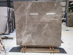 Marbre gris clair naturel de luxe, marbre décoratif pour salon, fond mural, marbre <span class=keywords><strong>italien</strong></span> poli, texture grise - Product Image 2
