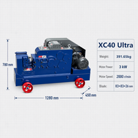 Machine à couper les barres d'armature XUANHUA, équipement pour la filetage de l'acier cornière, 3kW 220-440V 50/60Hz, composants de moteur et d'engrenage de haute qualité