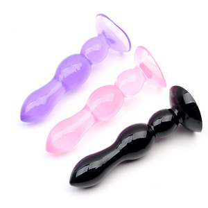 ปลั๊กเสียบก้นแบบสองท่อ ทำจากยางนิ่ม หลายสี พร้อมจุกสุญญากาศ สำหรับผู้ชายและผู้หญิง ของเล่นทางเพศสำหรับการมีเพศสัมพันธ์ทางทวารหนัก - Product Image 4