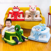 Siège de soutien pour bébé au design éléphant mignon, canapé/chaise, peluche douce en forme d'animal, chaise d'apprentissage pour bébé