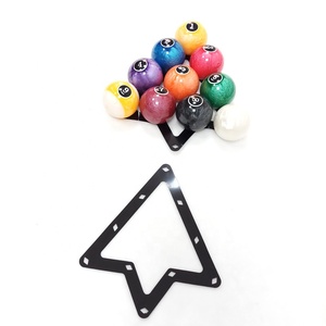Feuilles <span class=keywords><strong>de</strong></span> rangement magiques pour billes <span class=keywords><strong>de</strong></span> <span class=keywords><strong>billard</strong></span> <span class=keywords><strong>de</strong></span> 2 1/4 po, blanches/noires, en forme <span class=keywords><strong>de</strong></span> triangle, pour 9 ou 10 billes - Product Image 6