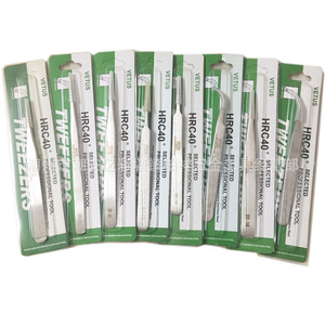 Pinzas VETUS ST-14 originales de acero inoxidable, pinzas de precisión con punta de aguja para belleza, cuidado de uñas, tratamiento del acné y - Product Image 1