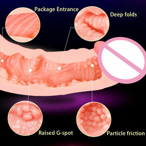 Hot Sale TPE Dual Purpose Dildo Soft Simulation Hohl Doppelkopf Penis Vagina Gerät für männliche weibliche Masturbation Sexspielzeug - Product Image 3