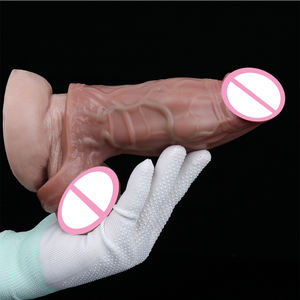 Fábrica 16,5 cm Circunferencia Mejora la extensión Retraso Masaje Pene para hombre Vaina Extensión Juguete Realista Pene Condón Polla Manga - Product Image 4
