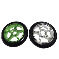 100mm 125mm aluminium Skateboard Scooter pièces PU coulée roues pour cascadeurs Scooters patins à roues alignées accessoires de Scooter électrique
