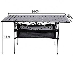Lightweight Hiking Bbq Beach <b>Foldable</b> Backpacking Table <b>Small</b> Folding Outdoor Camping Aluminum Mini Picnic Portable <b>Desk</b> - Product Image 2