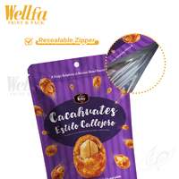 Sachet Doypack de luxe personnalisé avec logo, imprimé multicolore, pour emballage de noix, qualité alimentaire supérieure, pour noix de cajou et amandes