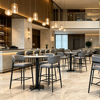 Tabourets de bar de luxe légers, tabourets de bar d'îlot avec dossier, chaises modernes et simples pour la maison, chaises hautes pour caisses enregistreuses et comptoirs.