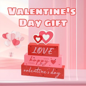 Guirnalda de Corazones de Madera para el Día de San Valentín, Decoración Colgante Mediana para Interiores, para Decoración de Fiestas en Casa - Product Image 2