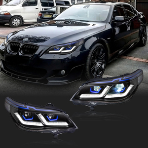 Conjunto de Faros LED para BMW <span class=keywords><strong>Serie</strong></span> 5 E60 2003-2010, Actualización de Halógeno a Bi-LED, Señal de Giro Secuencial, DRL, Conexión Plug and Play - Product Image 1