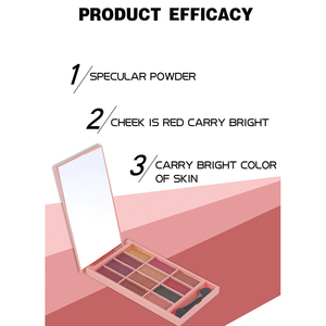 Paleta de Sombras de Ojos de 12 Colores Menow E467 OEM/ODM de Marca Privada, Resistente al Agua, Set de Sombras de Ojos, Cosméticos para Mujer, Venta al por Mayor de Fábrica - Product Image 6